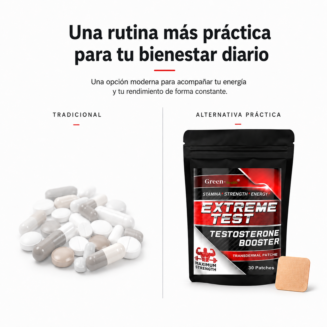 Hombre activo usando BIRKOO Extreme Test para mayor energía y rendimiento diario